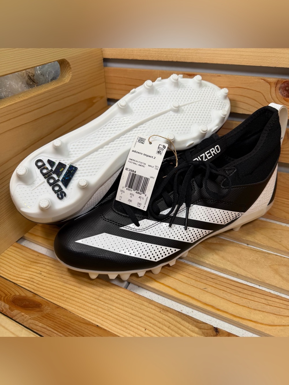 Adidas Adizero Impact.2 Football Cleats IE3984 Men's Size 11 New w/Tags No Box